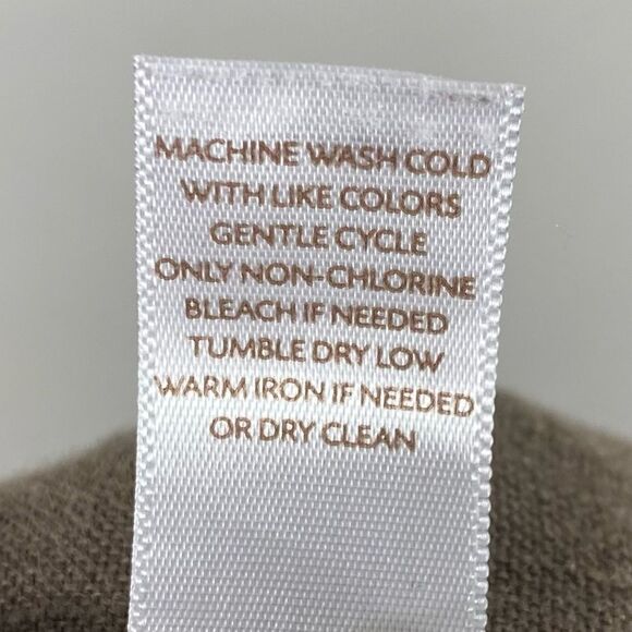 (Large Petite) J. Jill Brown 100% Linen Cropped Pants - Picture 5 of 5